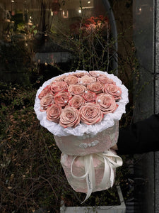 Cappuccino Rose Round Bouquet（L Size）