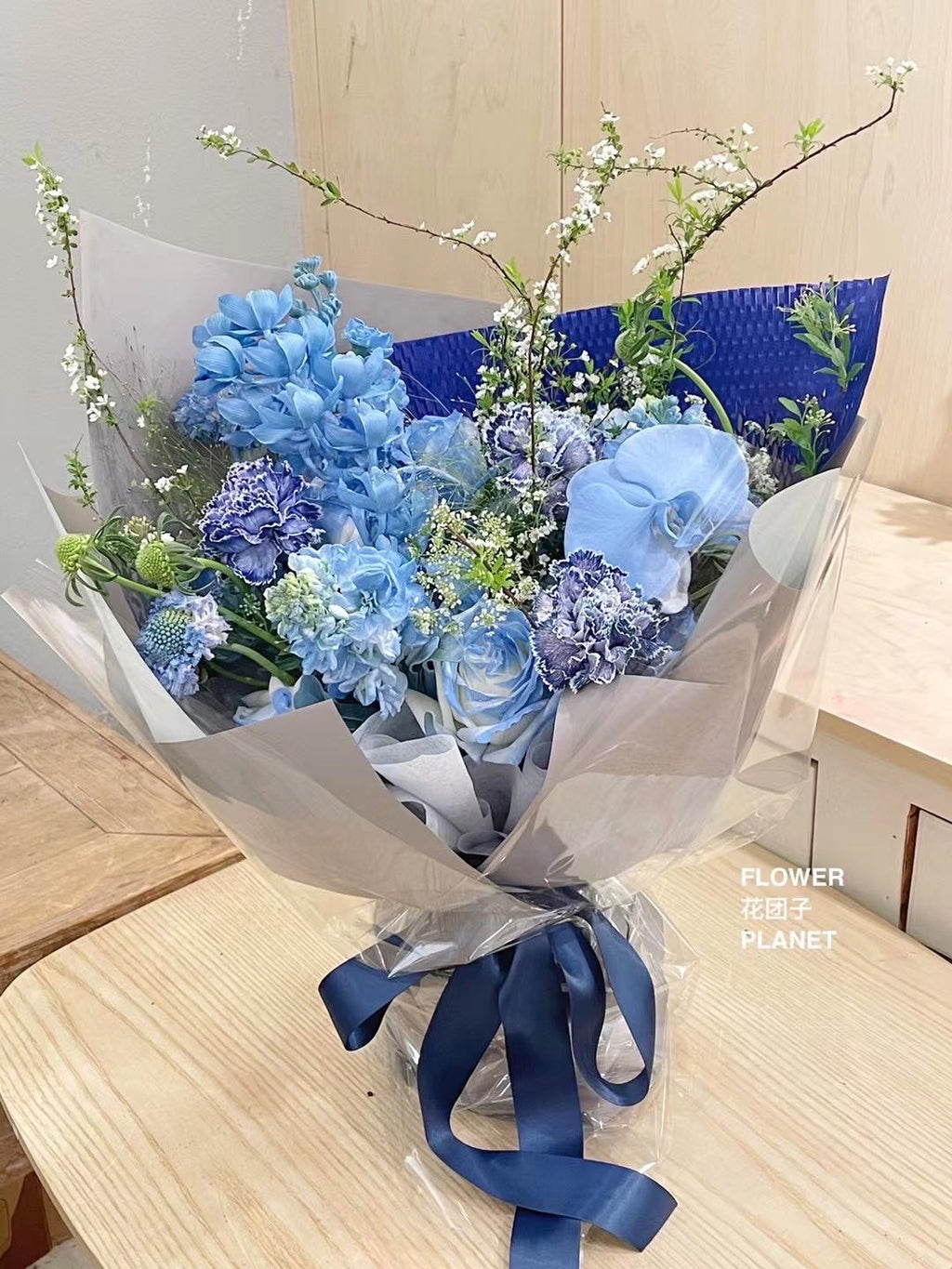 Blue Color Mix Bouquet（L Size）