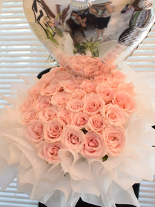 Special 33 Rose Bucket With Ballon （XXL Size）（Special）