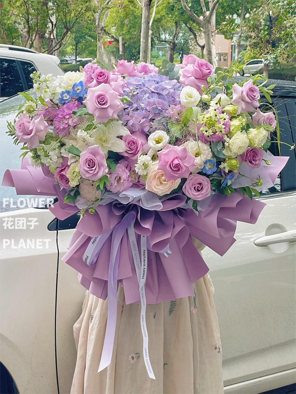 Light Purple Color Theme Bouquet（Human Size）