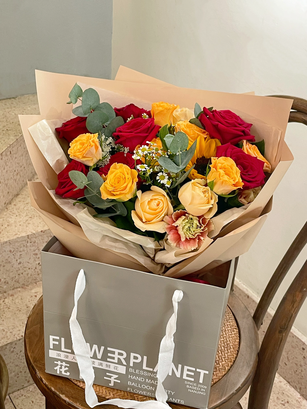 MIxed Color Roses Bouquet（L Size）