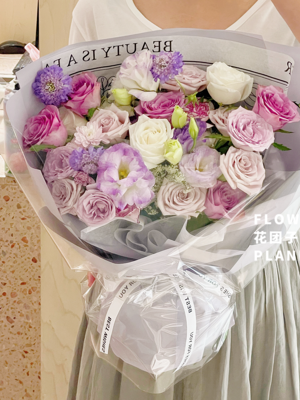 Purple&Pink Color Theme Bouquet（L Size）