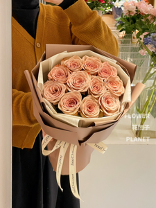 Cappuccino Rose Bouquet（M Size）